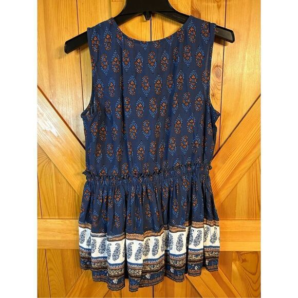Maurices Paisley Peplum Tank Top Blouse Size XS nwt (4956) - Picture 4 of 4